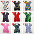 L56342 Wholesale Fashion New Design Sexy Casual Cartoon Printed Letters Home Short Jumpsuit